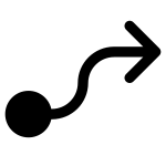 Flow Arrow Fill SVG Icon